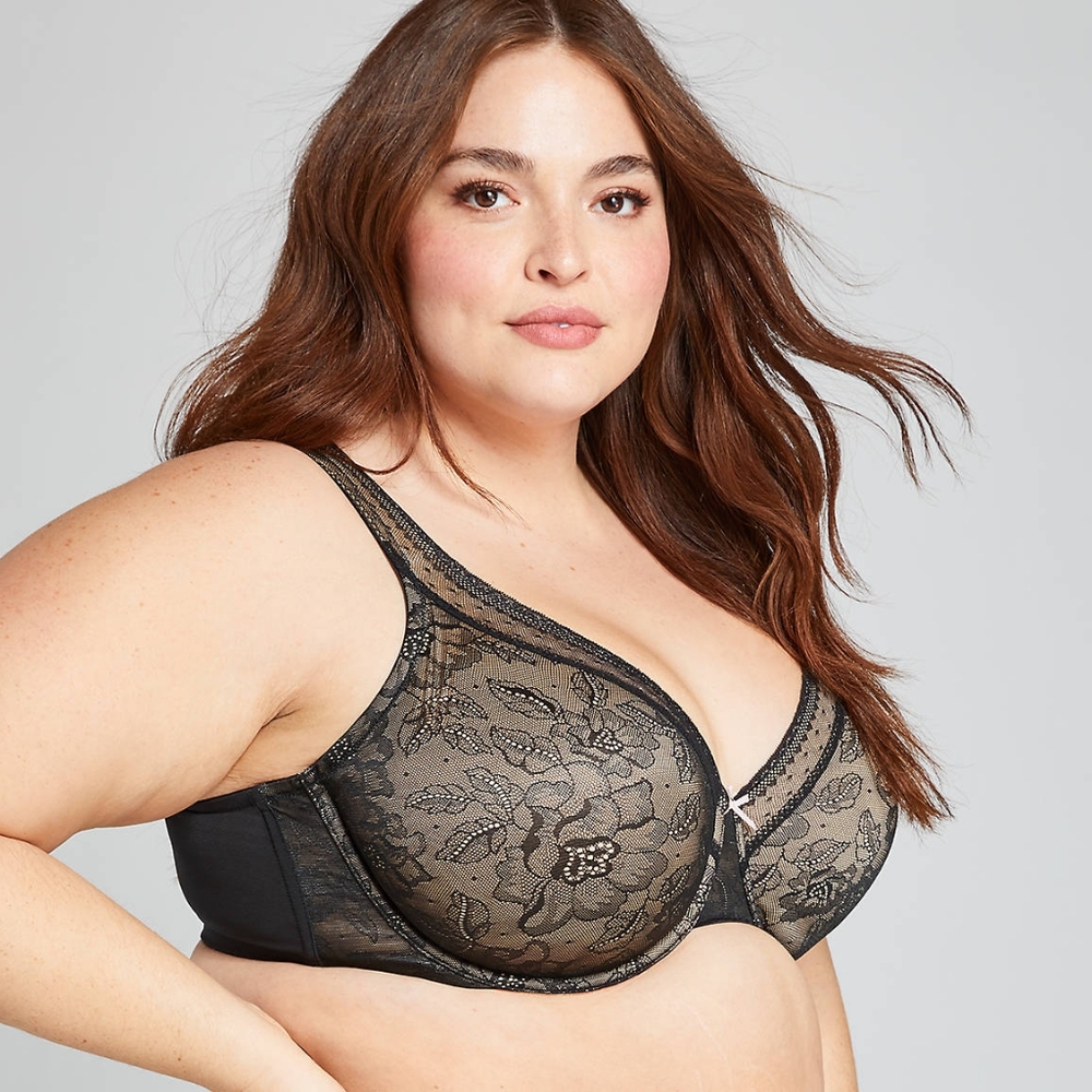 NWT-Cacique Unlined Full Coverage 34G(4D) Bra with Lace